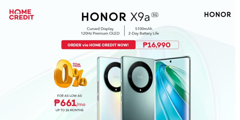 honor x9a home credit