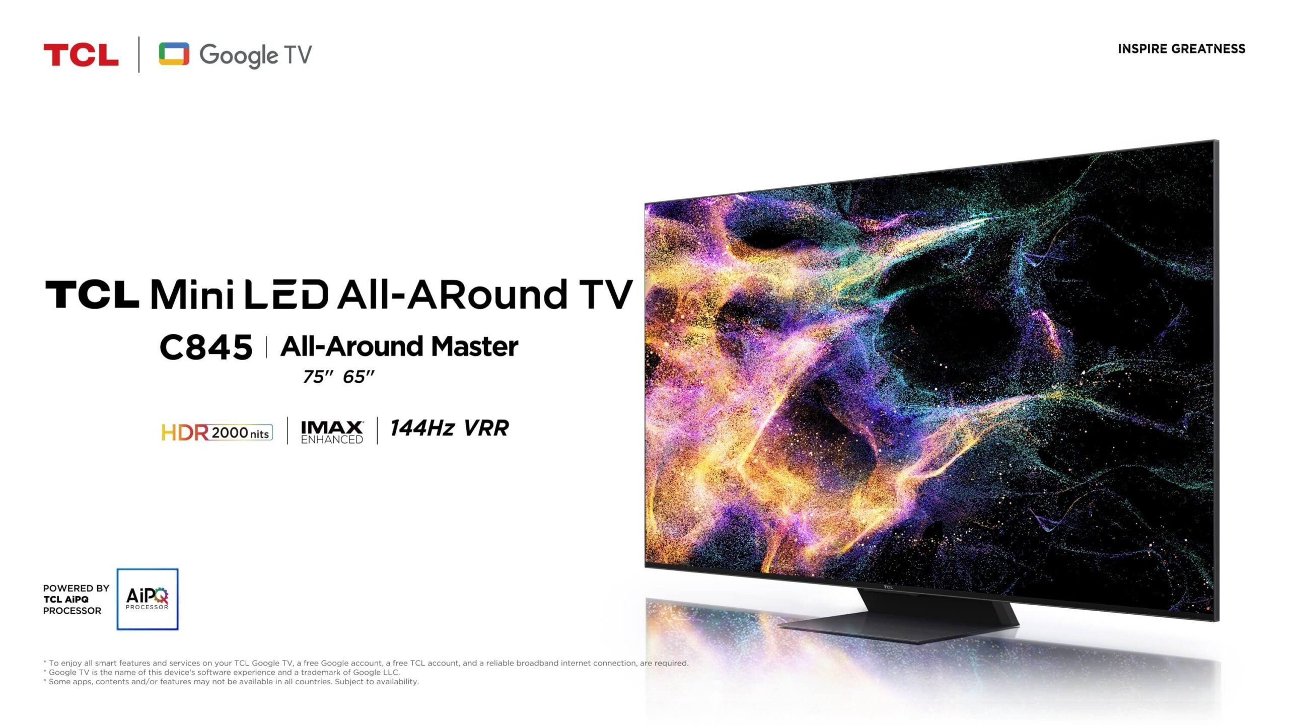 TCL C845: All Around Master: Elevate Every Moment with Mini LED ...