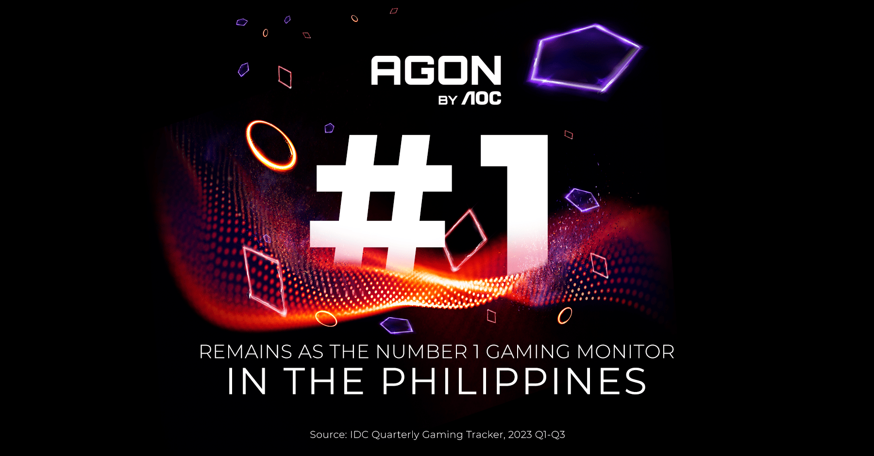 AOC is the Philippines' Premier Gaming Monitor Brand for Q3 2023