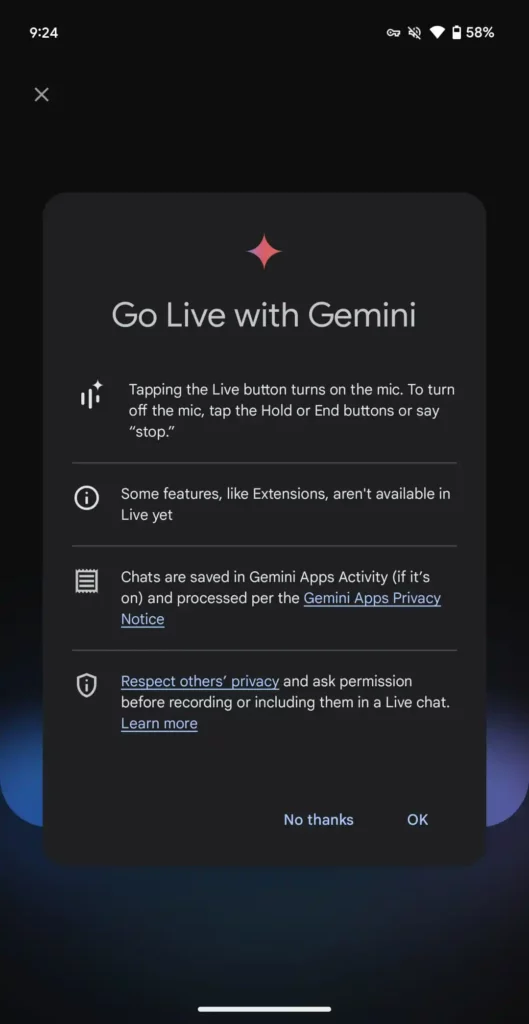 Google Gemini Live